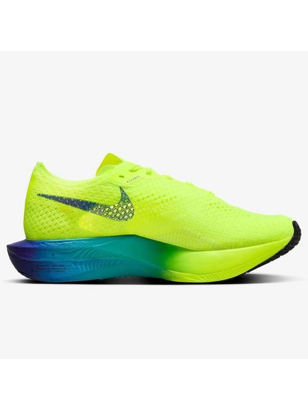 Nike  ZoomX VaporFly 3
"Volt/Orange/Teal" men size 7 women 8.5 preowned